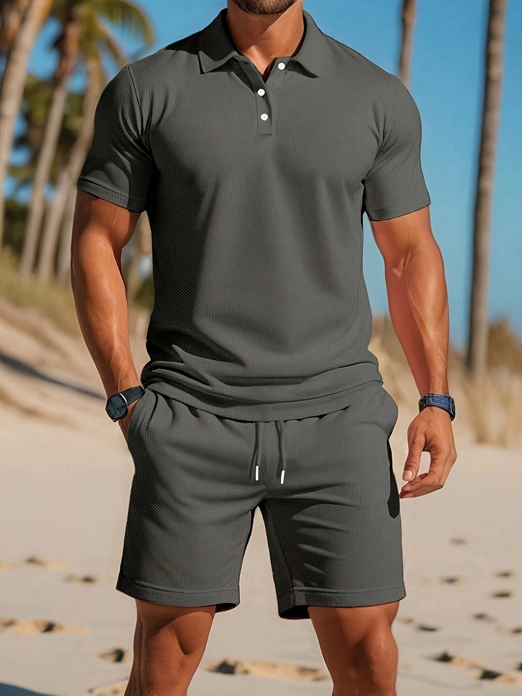 Completo Polo e Bermuda da Uomo a Coste — foto 10