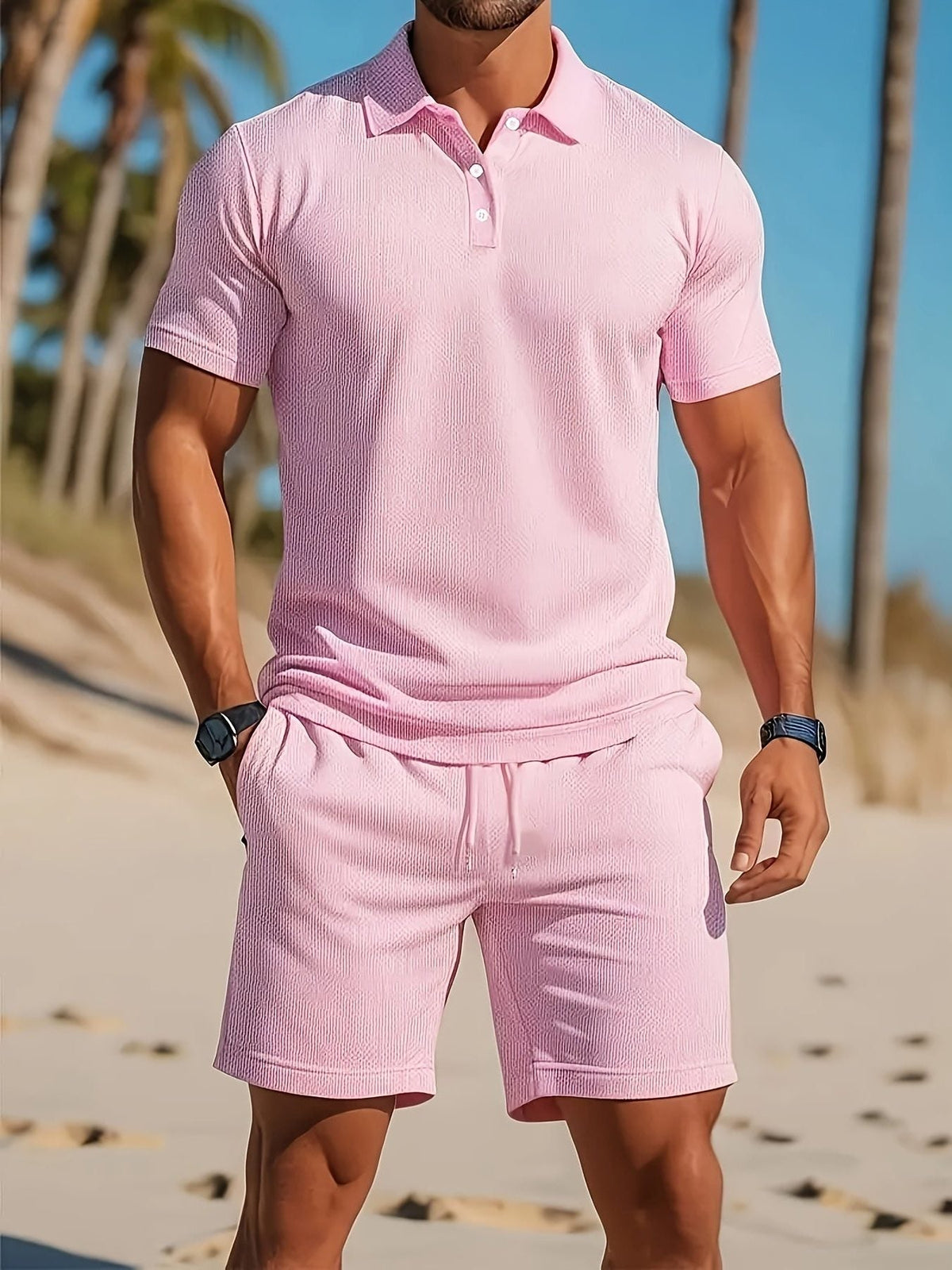 Completo Polo e Bermuda da Uomo a Coste — foto 4
