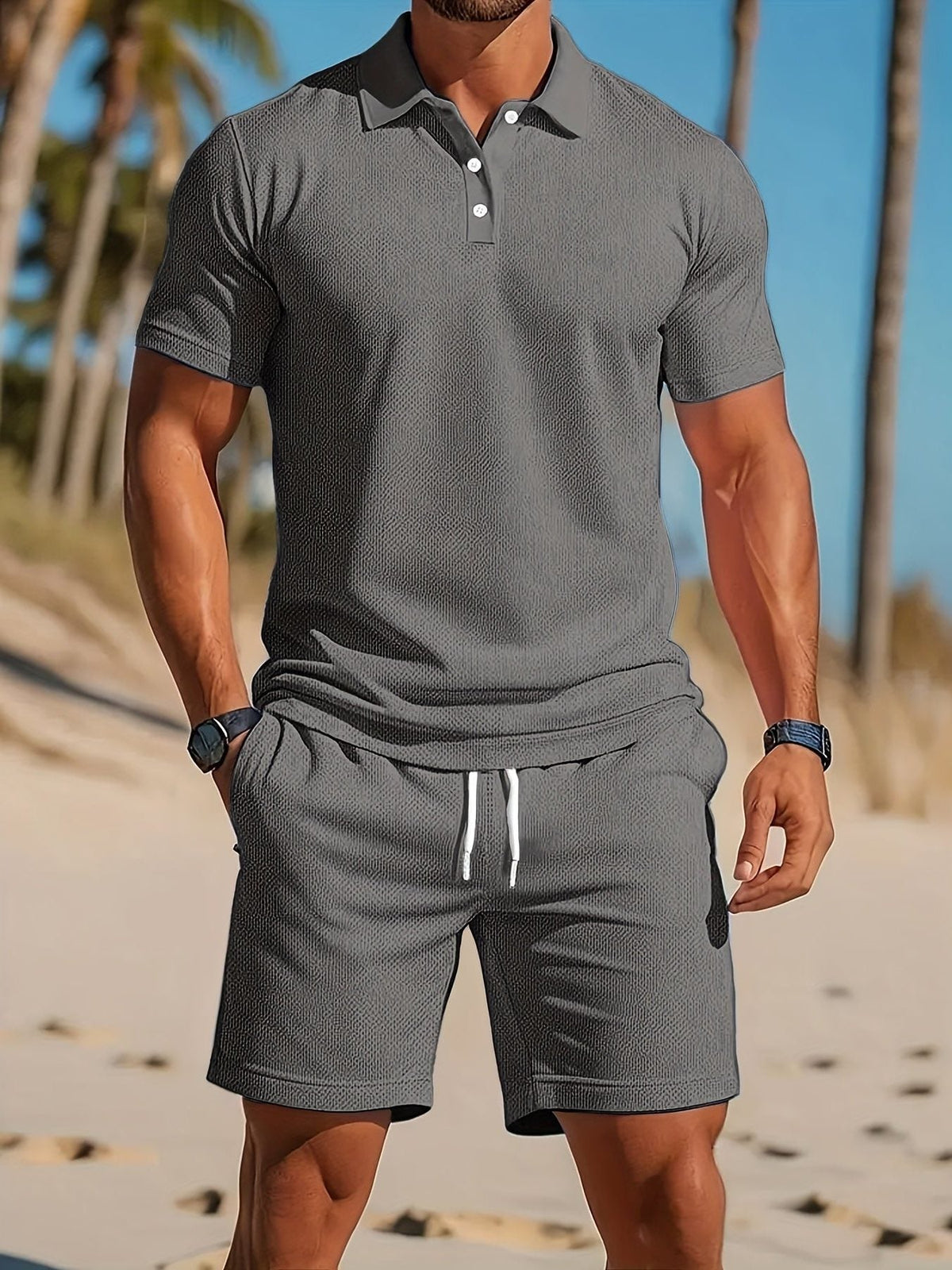 Completo Polo e Bermuda da Uomo a Coste — foto 5