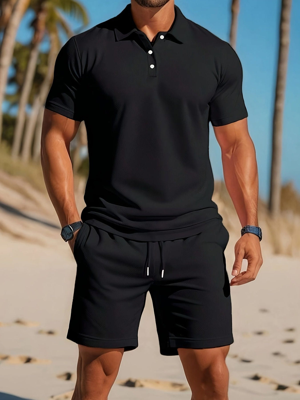 Completo Polo e Bermuda da Uomo a Coste — foto 6