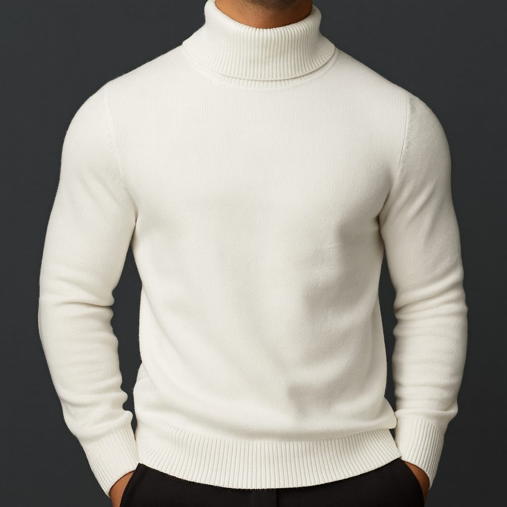 Maglione Dolcevita da Uomo Elegante — foto 2