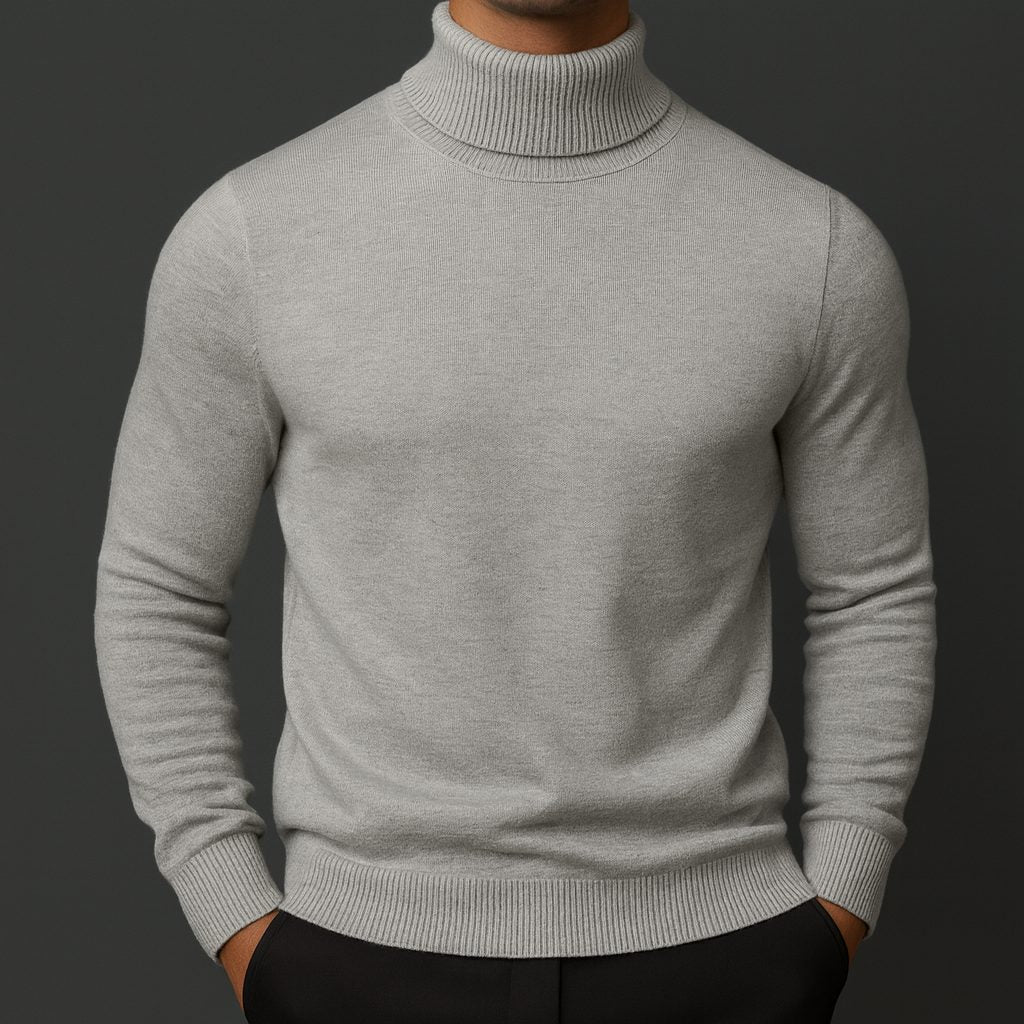 Maglione Dolcevita da Uomo Elegante — foto 3