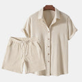 Set Camicia e Pantaloncini da Uomo a Coste