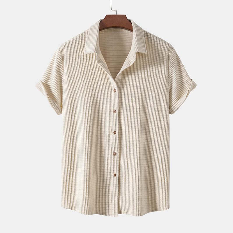 Set Camicia e Pantaloncini da Uomo a Coste — foto 2