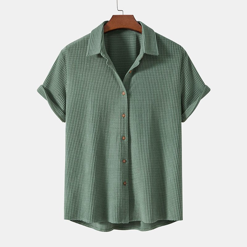 Set Camicia e Pantaloncini da Uomo a Coste — foto 5