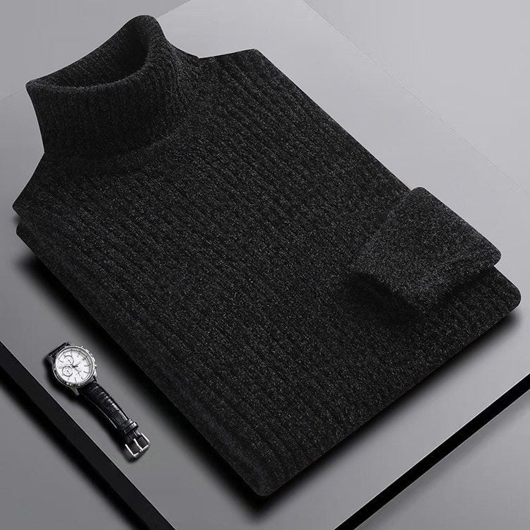 Maglione Dolcevita da Uomo Costine Verticali — foto 12