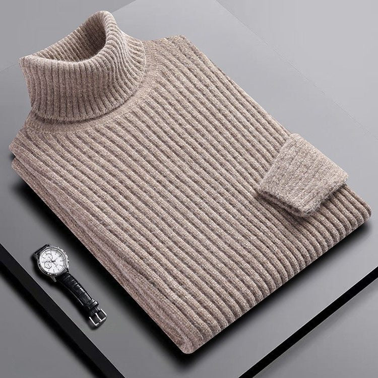 Maglione Dolcevita da Uomo Costine Verticali — foto 13