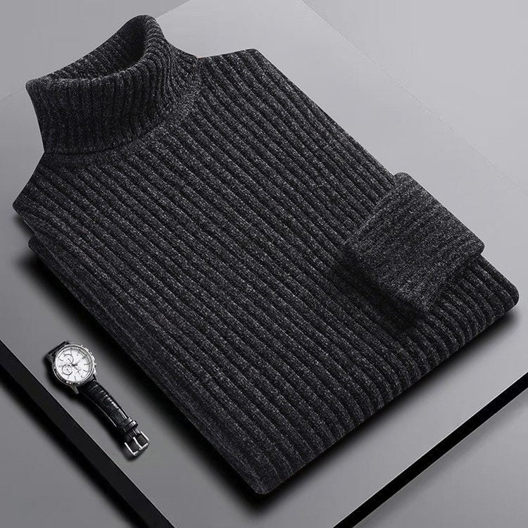 Maglione Dolcevita da Uomo Costine Verticali — foto 3