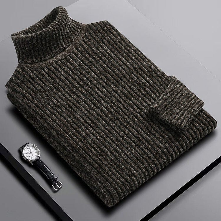Maglione Dolcevita da Uomo Costine Verticali — foto 5