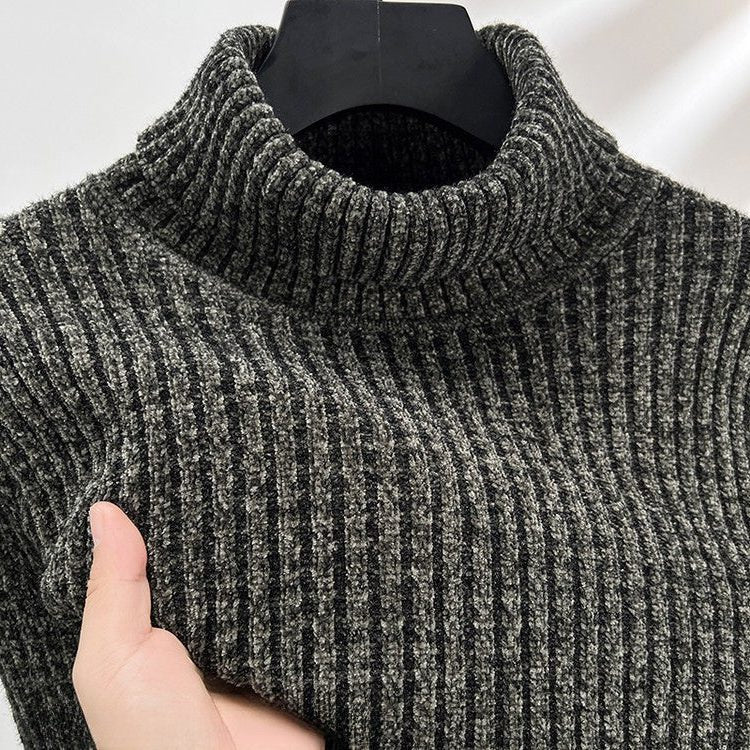 Maglione Dolcevita da Uomo Costine Verticali — foto 6