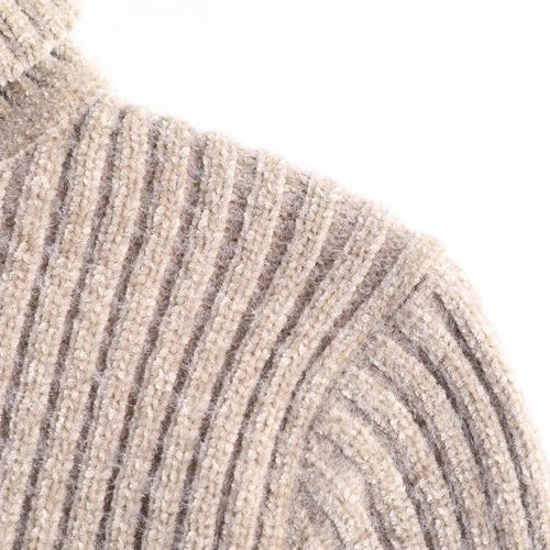 Maglione Dolcevita da Uomo Costine Verticali — foto 9