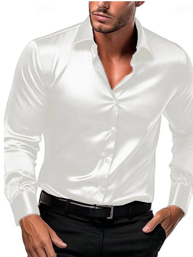 Camicia Raso da Uomo Elegante da Sera — foto 2