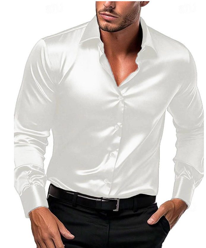 Camicia Raso da Uomo Elegante da Sera — foto 3