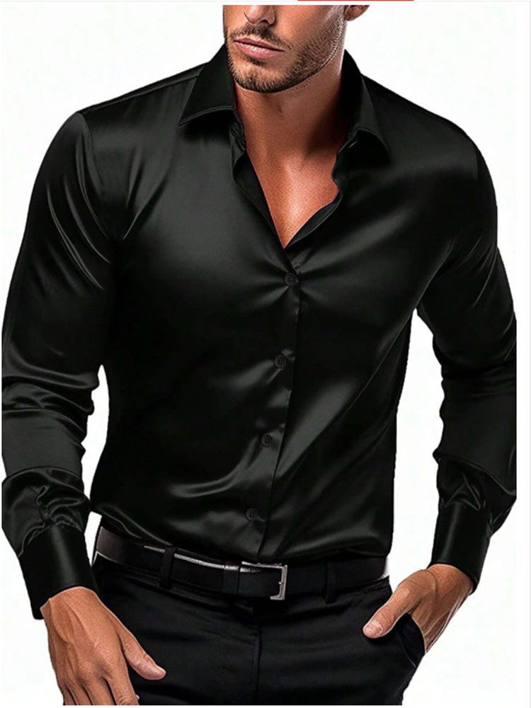 Camicia Raso da Uomo Elegante da Sera — foto 4