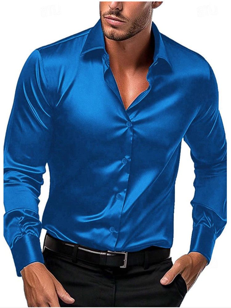 Camicia Raso da Uomo Elegante da Sera — foto 5