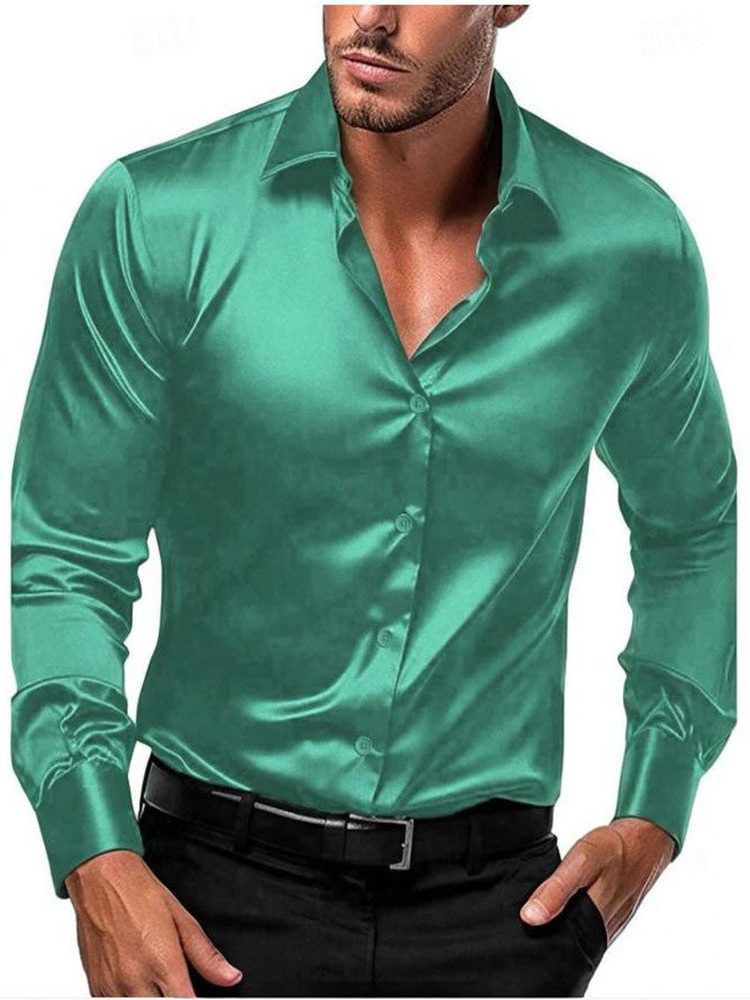 Camicia Raso da Uomo Elegante da Sera — foto 6