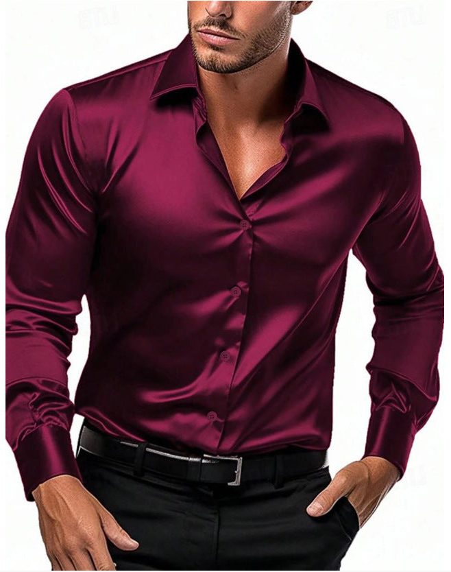 Camicia Raso da Uomo Elegante da Sera — foto 7