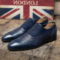 Scarpe Brogue da Uomo in Pelle Colori Intensi
