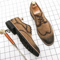 Scarpe Brogue da Uomo in Pelle Traforate