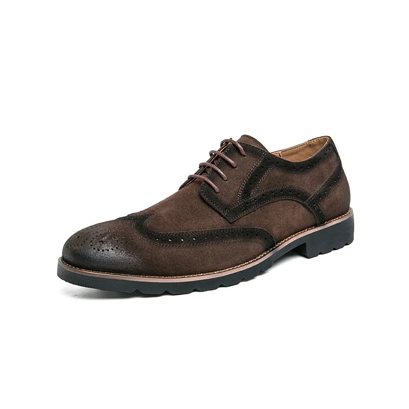Scarpe Brogue da Uomo in Pelle Traforate — foto 6