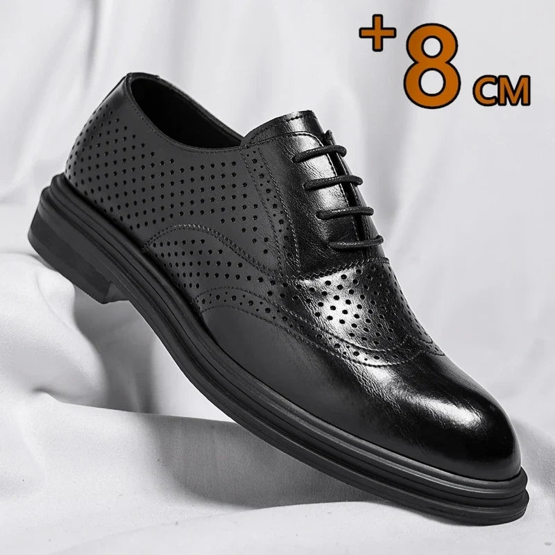 Scarpe Derby da Uomo Brogue Rialzo Interno — foto 5