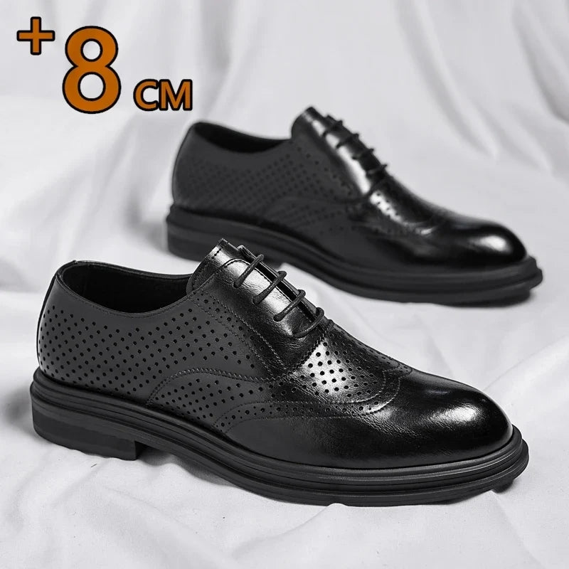 Scarpe Derby da Uomo Brogue Rialzo Interno — foto 6