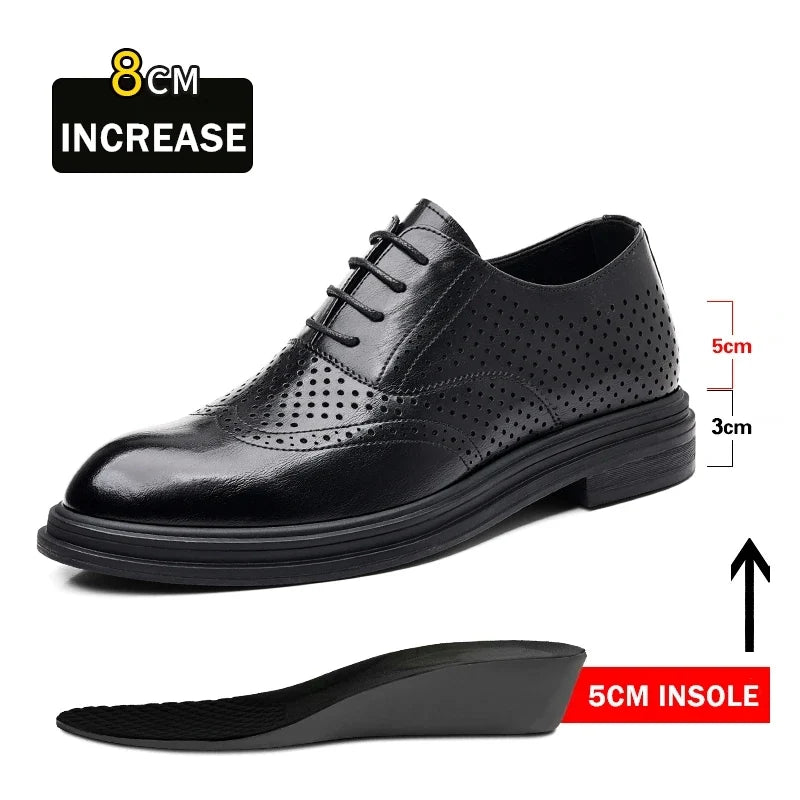Scarpe Derby da Uomo Brogue Rialzo Interno — foto 7