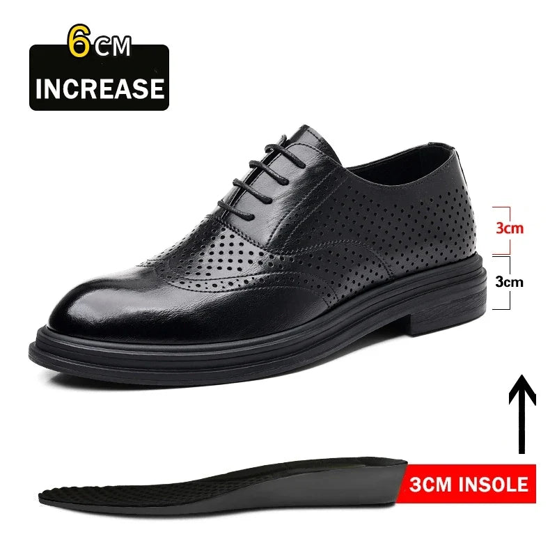 Scarpe Derby da Uomo Brogue Rialzo Interno — foto 8