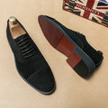 Scarpe Derby da Uomo in Camoscio Morbido