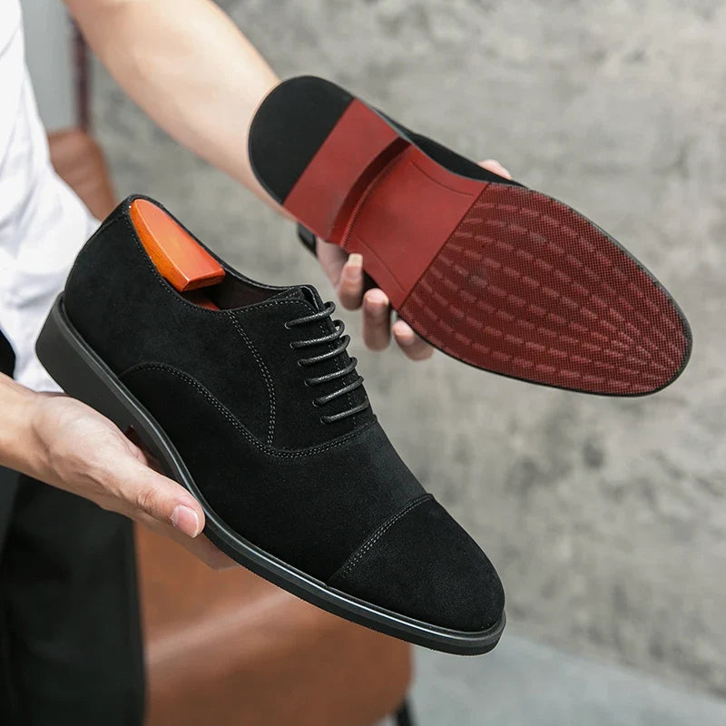 Scarpe Derby da Uomo in Camoscio Morbido — foto 5