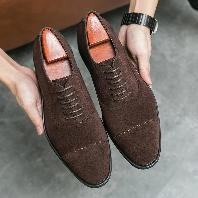 Scarpe Derby da Uomo in Camoscio Morbido — foto 6