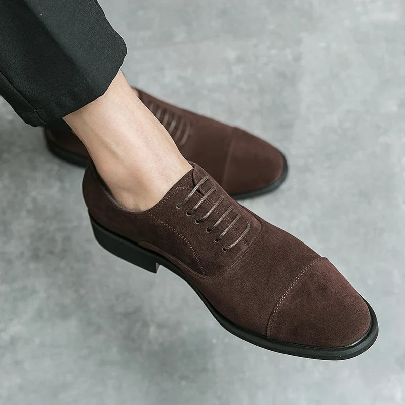 Scarpe Derby da Uomo in Camoscio Morbido — foto 7