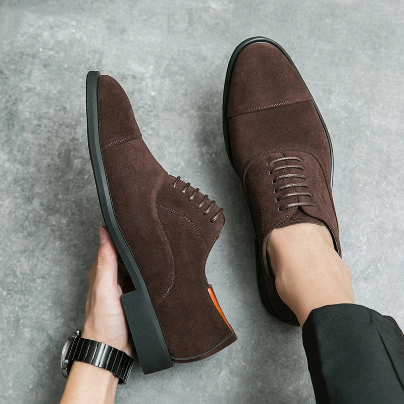 Scarpe Derby da Uomo in Camoscio Morbido — foto 8