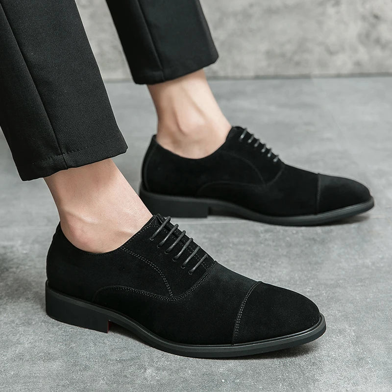 Scarpe Derby da Uomo in Camoscio Morbido — foto 9