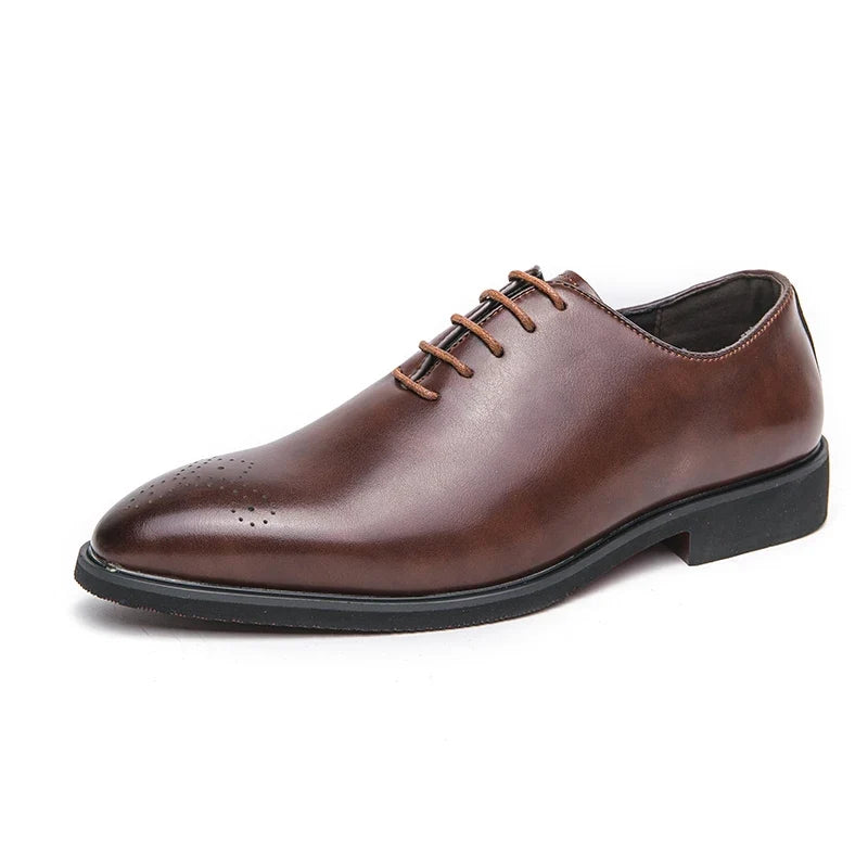 Scarpe Derby da Uomo in Pelle Silhouette Classica — foto 6