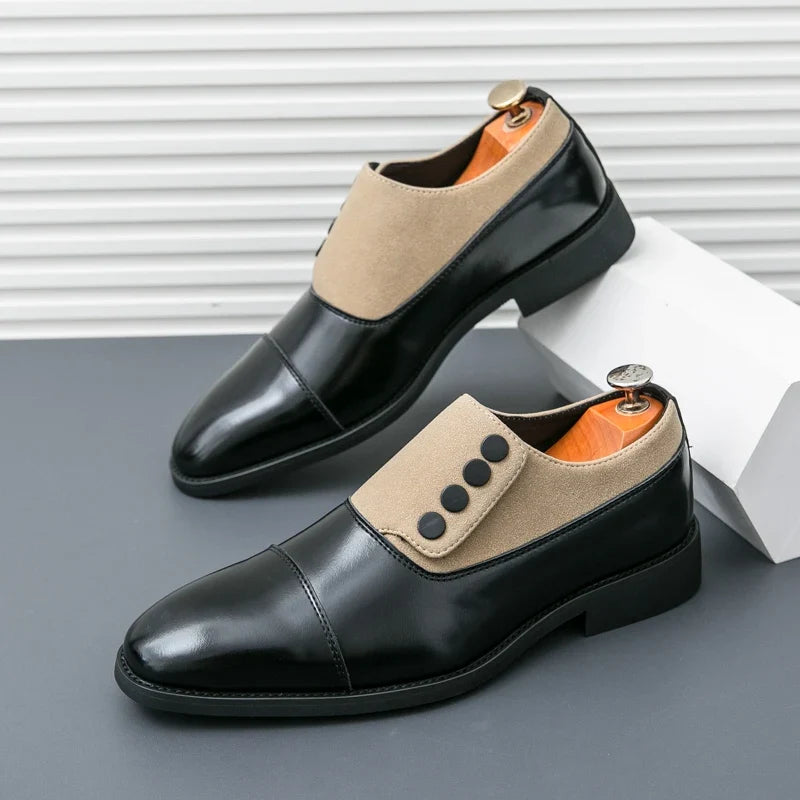 Scarpe Derby da Uomo in Pelle Stringate