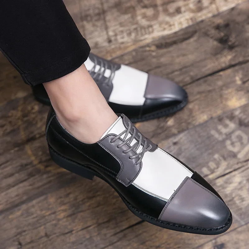 Scarpe Derby da Uomo in Pelle Suola in Gomma — foto 4