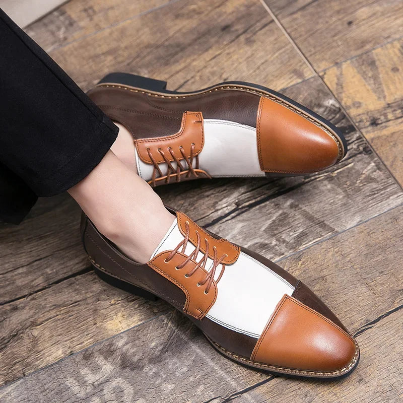 Scarpe Derby da Uomo in Pelle Suola in Gomma — foto 5