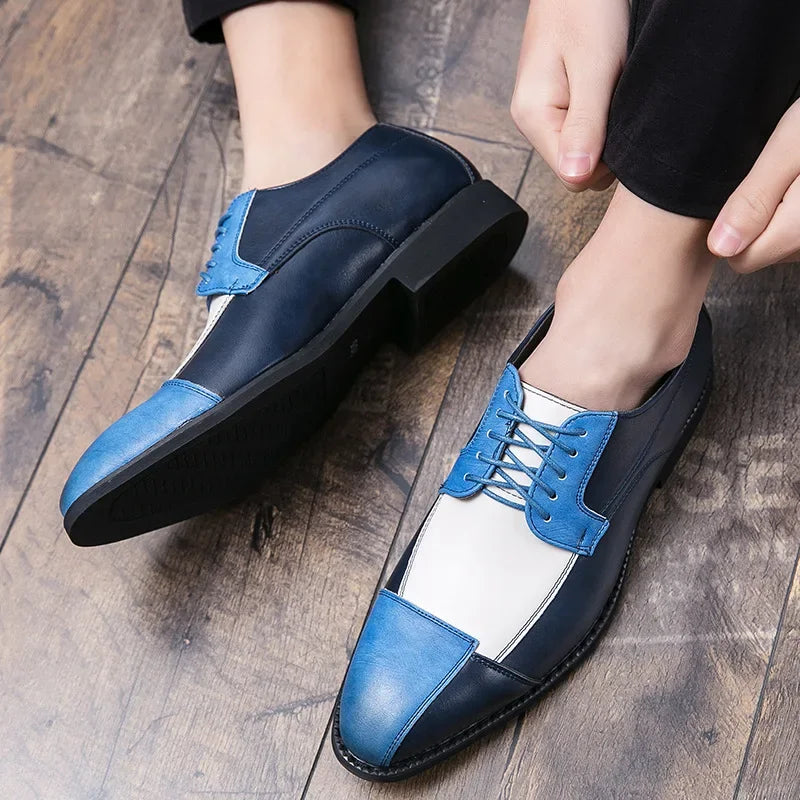 Scarpe Derby da Uomo in Pelle Suola in Gomma — foto 6