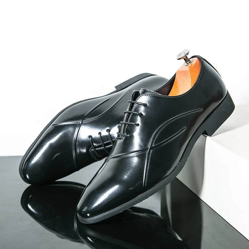 Scarpe Derby da Uomo in Pelle Tre Colori