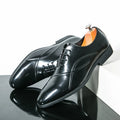 Scarpe Derby da Uomo in Pelle Tre Colori