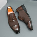 Scarpe Oxford Brogue da Uomo Pelle Bicolore
