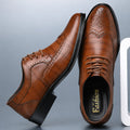 Scarpe Oxford Brogue da Uomo con Perforazioni Decorative