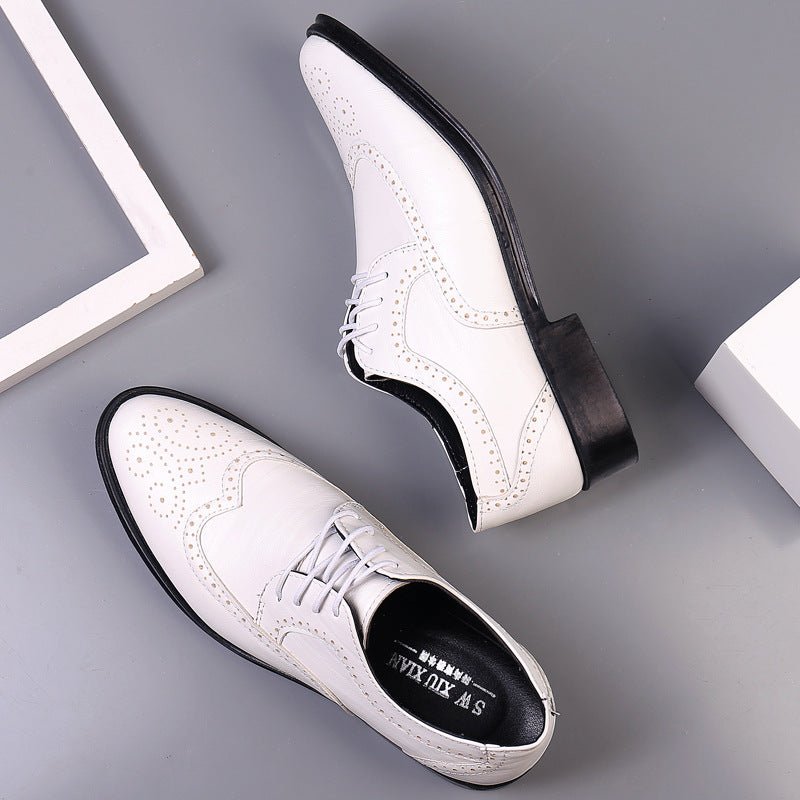 Scarpe Oxford Brogue da Uomo con Perforazioni Decorative — foto 2