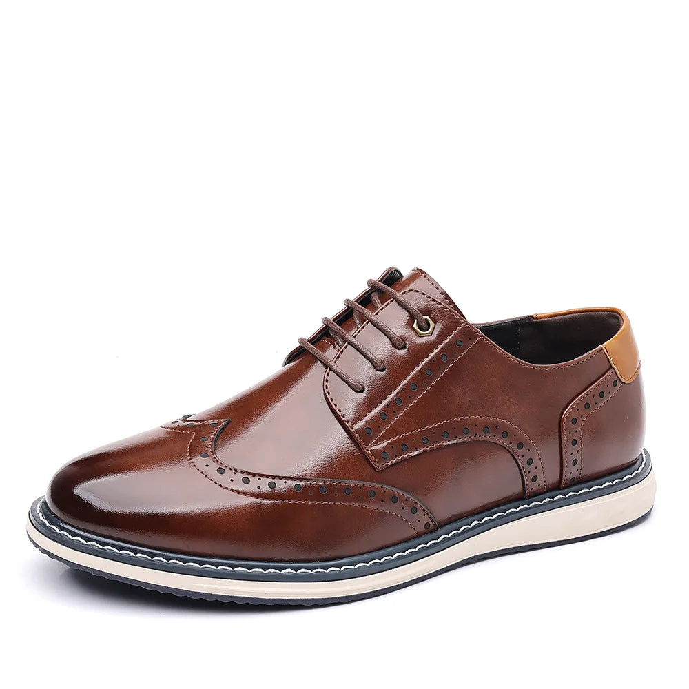 Scarpe Oxford Brogue da Uomo Suola Bicolore — foto 8