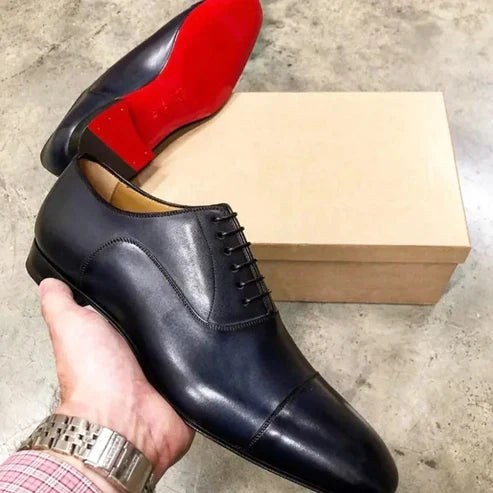 Scarpe Oxford in Pelle da Uomo Suola Rossa
