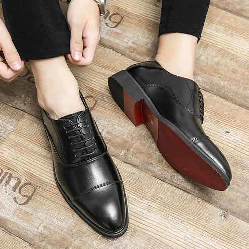 Scarpe Oxford in Pelle da Uomo Suola Rossa — foto 3