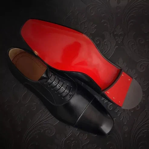 Scarpe Oxford in Pelle da Uomo Suola Rossa — foto 8