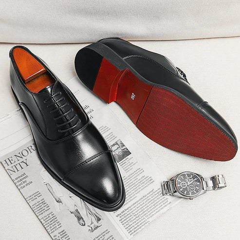 Scarpe Oxford in Pelle da Uomo Suola Rossa — foto 9