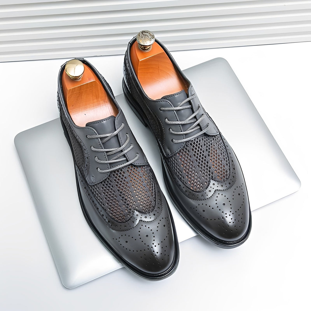 Scarpe Oxford da Uomo in Pelle Eleganti — foto 5